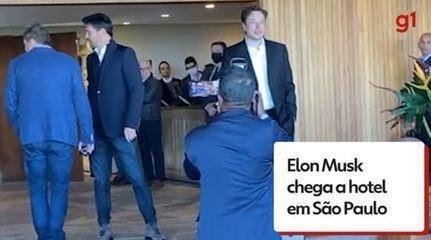 Elon Musk chega no Hotel Fasano Boa Vista, São Paulo