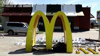 Loja do McDonalds é desmontada em Moscou, na Rússia