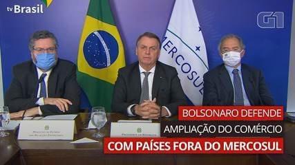 VIDEO: Bolsonaro defende ampliação do comércio com países fora do Mercosul