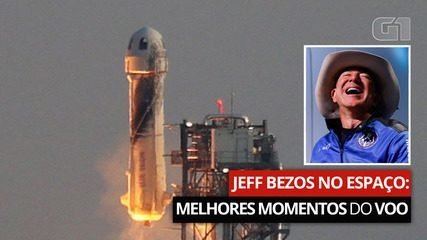 Jeff Bezos no espaço: Veja os melhores momentos do voo e entenda o caso