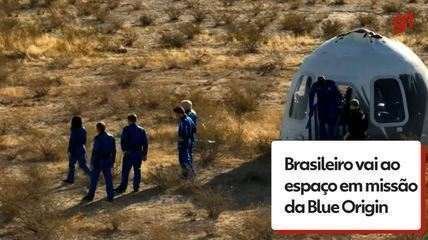 Brasileiro vai ao espaço em nave de Bezos depois de ganhar sorteio
