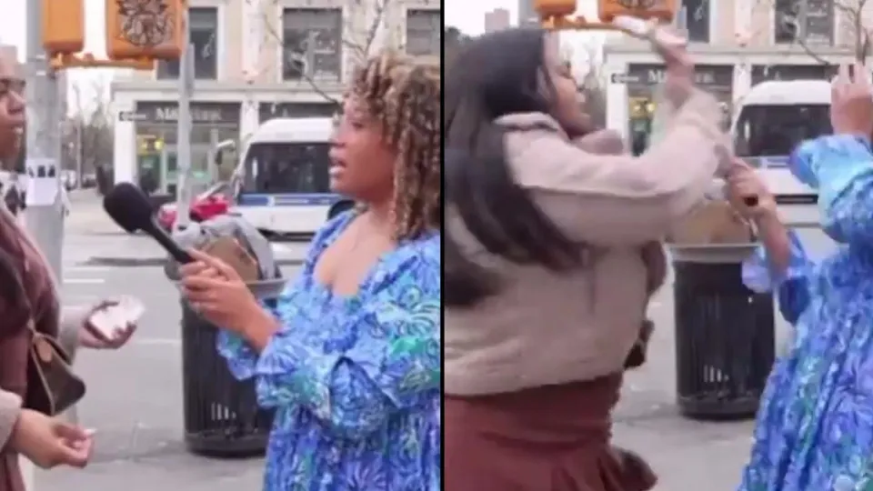 Entrevistada agride jornalista durante entrevista de rua; vídeo