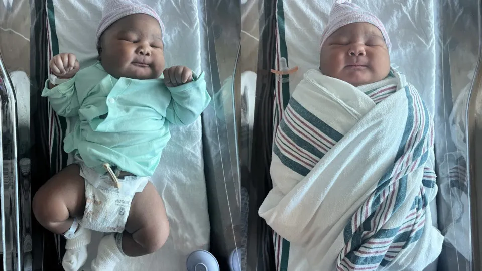 “Saiu de mim?” Mulher dá à luz bebê com 6,3 kg nos EUA – um ‘recorde’