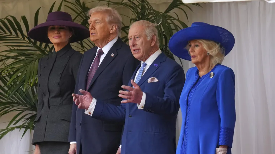 Trump é recebido pela família real em Windsor; veja as imagens