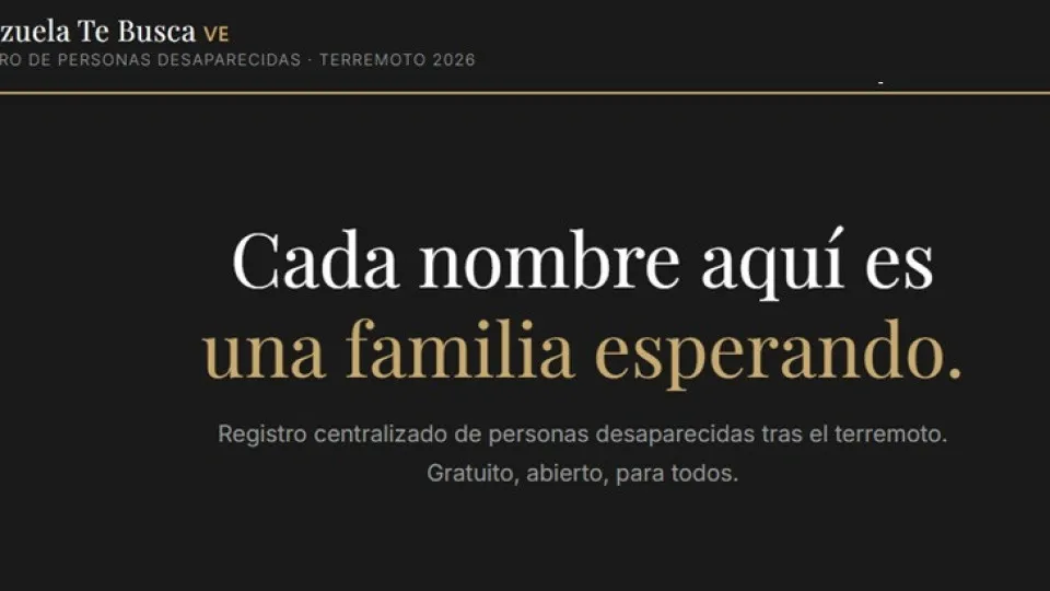 “Venezuela te busca”. Criados sites para encontrar vítimas do terremoto